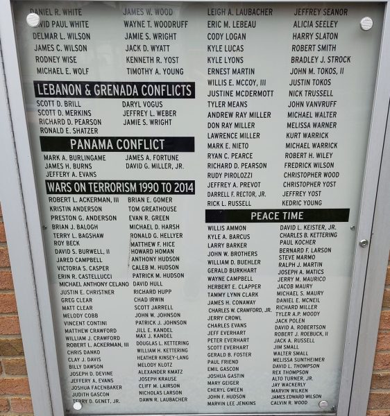 MALVERN AREA VETERANS’ MEMORIAL WALL HONOR ROLL D REVAMPED