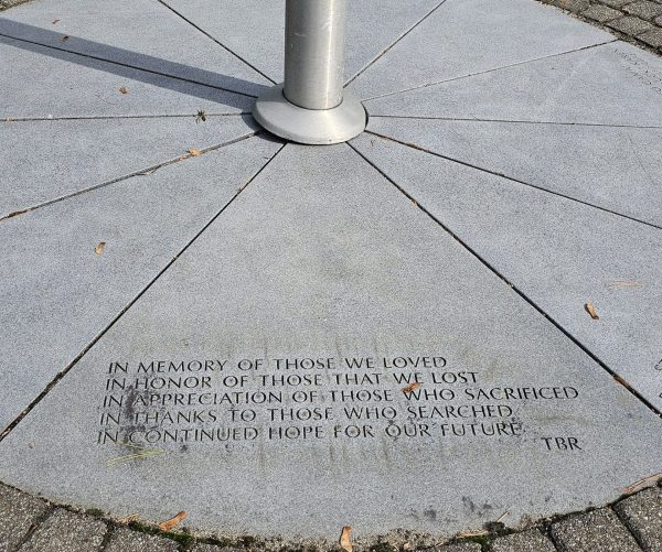 MANHASSET SEPTEMBER 11, 2001 MEMORIAL FLAGPOLE STONE A