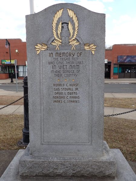 MEMORIAL TO THE NEGRO MEN WHO GAVE THEIR LIVES IN VIET NAM