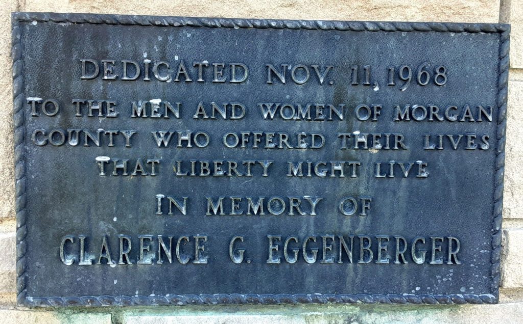 MORGAN COUNTY SUPREME SACRIFICE MEMORIAL PLAQUE