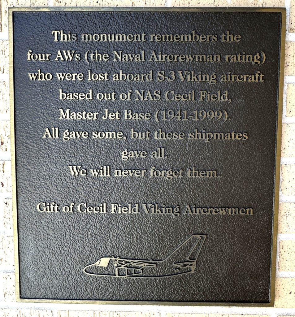 NAVAL AIRCREWMAN (AWS) MEMORIAL PLAQUE