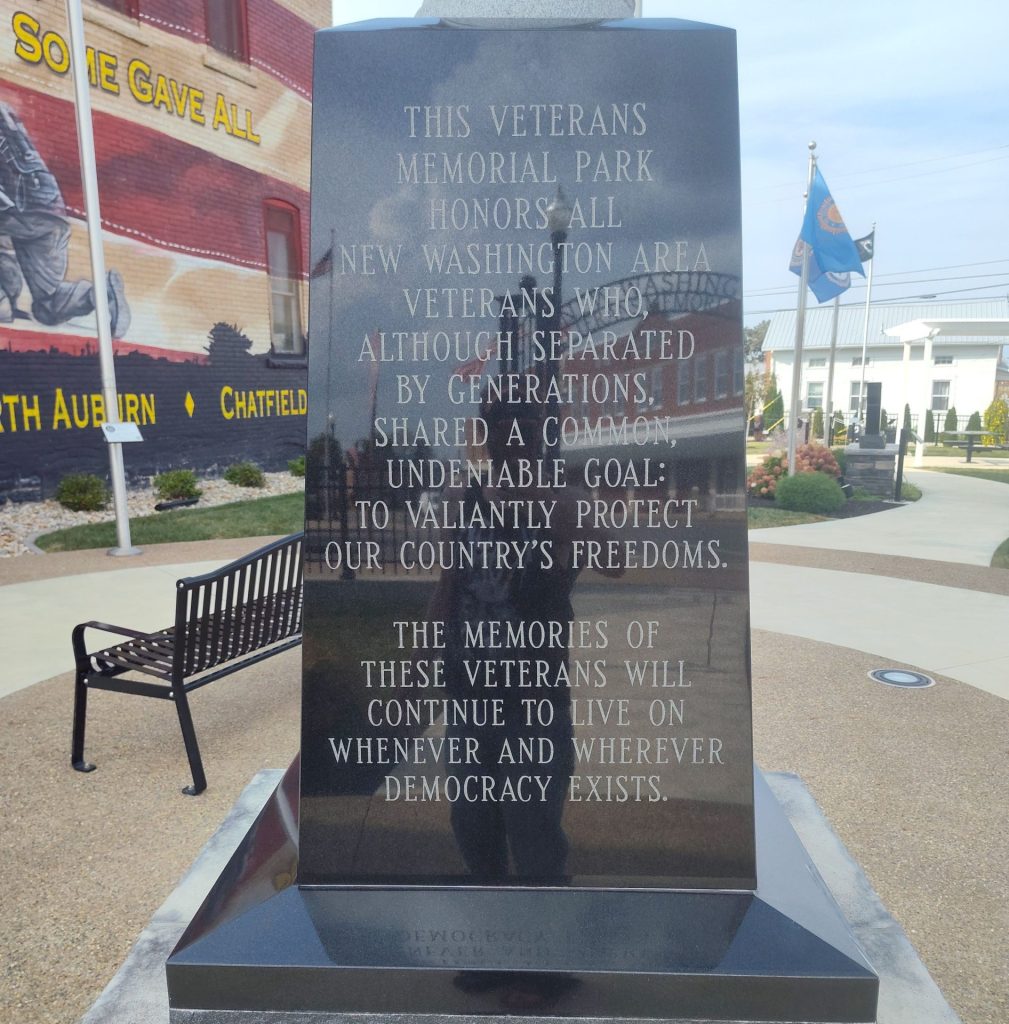 NEW WASHINGTON AREA ALL VETERANS MEMORIAL SIDE A