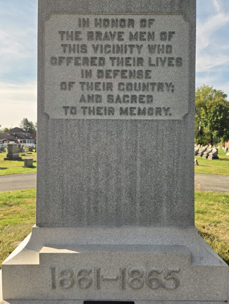 OAKMONT CIVIL WAR MEMORIAL SIDE A