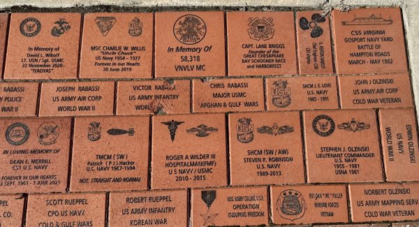 OCEAN VIEW VETERANS MEMORIAL BRICKS SECTION A