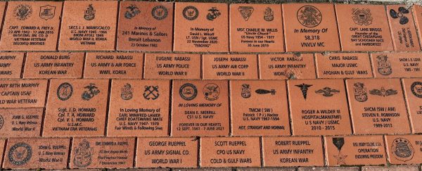 OCEAN VIEW VETERANS MEMORIAL BRICKS SECTION B