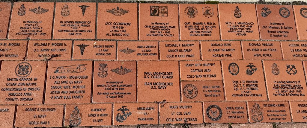 OCEAN VIEW VETERANS MEMORIAL BRICKS SECTION C