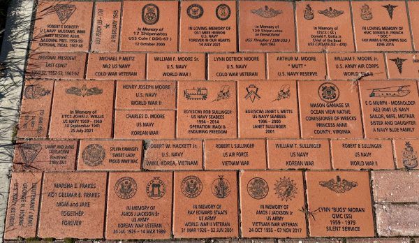 OCEAN VIEW VETRERANS MEMORIAL BRICKS SECTION D