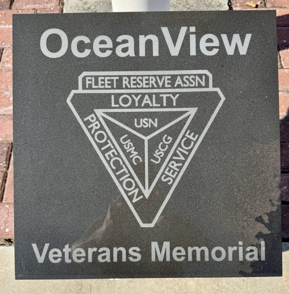 OCEAN VIEW VETERANS MEMORIAL STONE