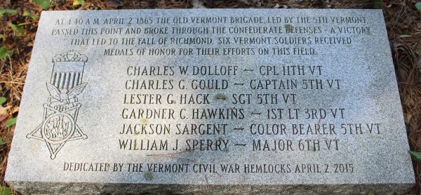 OLD VERMONT BRIGADE WAR MEMORIAL TABLET