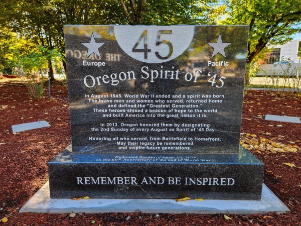 OREGON SPIRIT OF ’45 WAR MEMORIAL