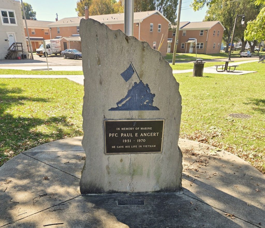 PFC PAUL E. ANGERT WAR MEMORIAL