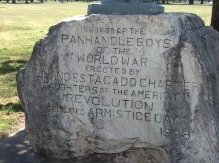 PANHANDLE BOYS OF THE WORLD WAR MEMORIAL CLOSE-UP