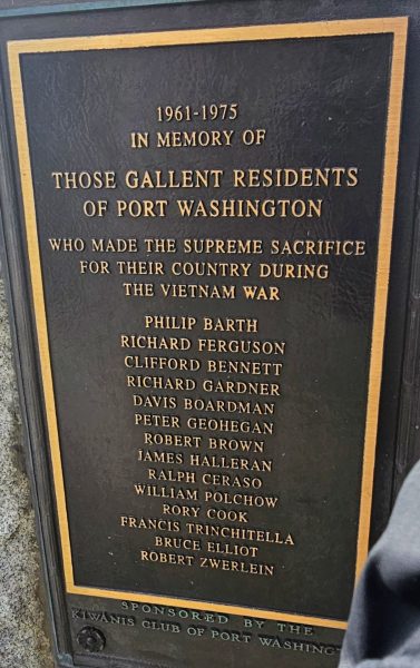 PORT WASHINGTON SUPREME SACRIFICE VIETNAM WAR MEMORIAL PLAQUE