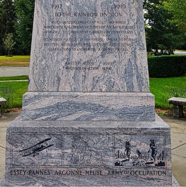 RAINBOW DIVISION MONUMENT SIDE B