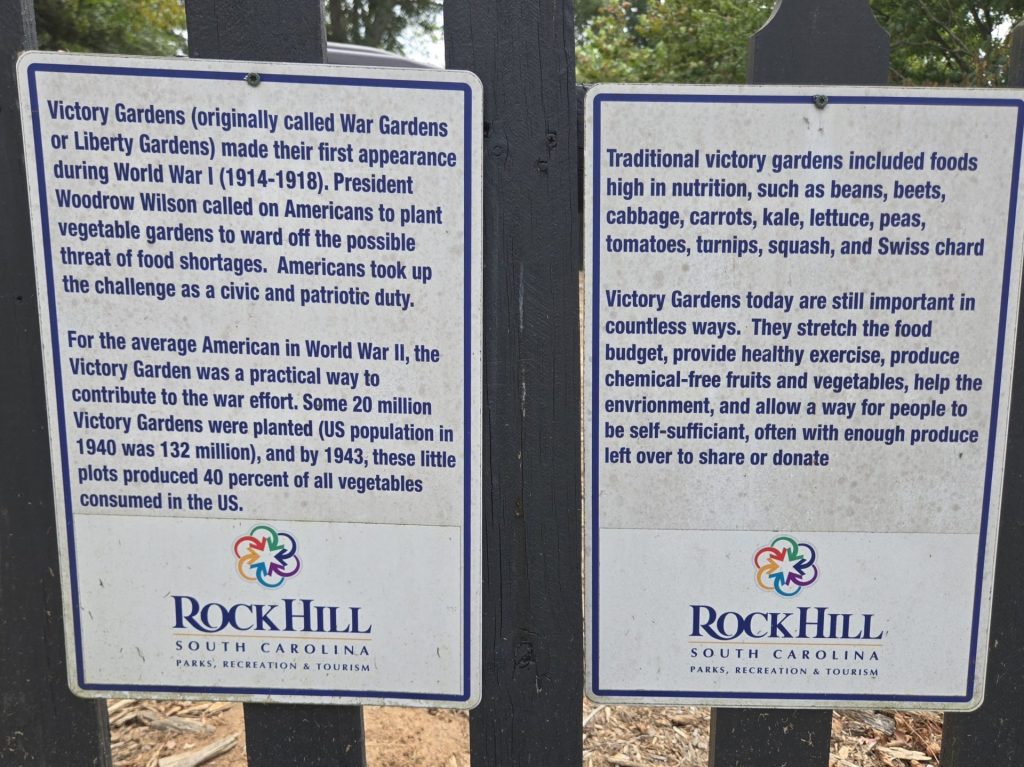 ROCK HILL VICTORY GARDENS MEMORIAL PLAQUES