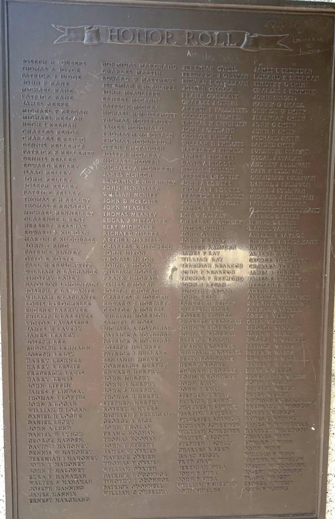 S-J RYAN CAMP NO. 7 SPANISH WAR VETERANS MEMORIAL PLAQUE B