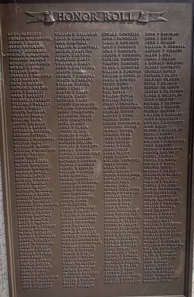 S-J RYAN CAMP NO. 7 SPANISH WAR VETERANS MEMORIAL PLAQUE C