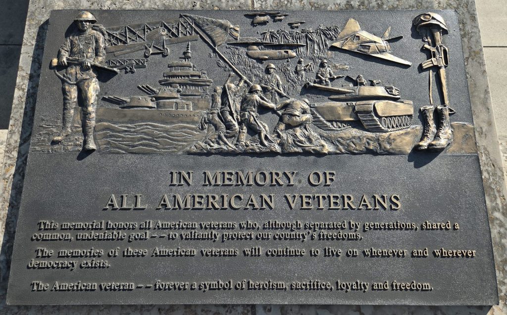SHIELDSVILLE VETERANS MEMORIAL PLAQUE A