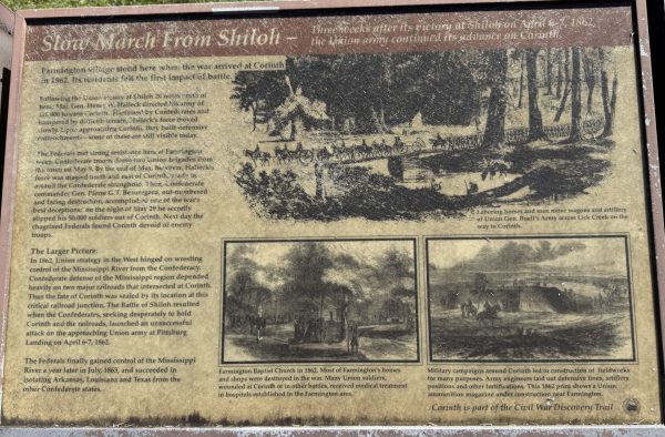 SLOW MARCH FROM SHILOH WAR MEMORIAL PANEL