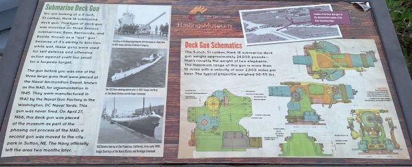 SUBMARINE DECK GUN MEMORIAL PANEL