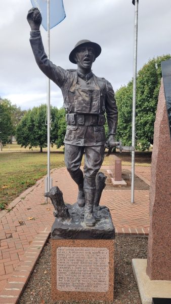 THE 36TH INFANTRY DIVISION’S 132ND MACHINE GUN BATTALION MEMORIAL STATUE A