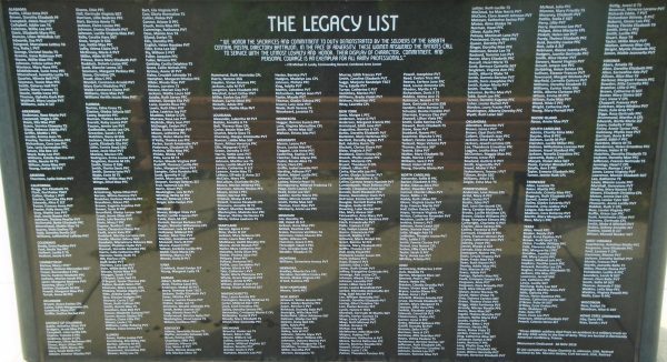 THE 6888TH CENTRAL POSTAL DIRECTORY BATTALION WAR MEMORIAL PLAQUE