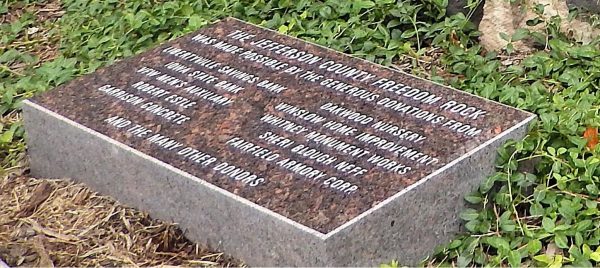 THE JEFFERSON COUNTY FREEDOM ROCK VETERANS MEMORIAL STONE