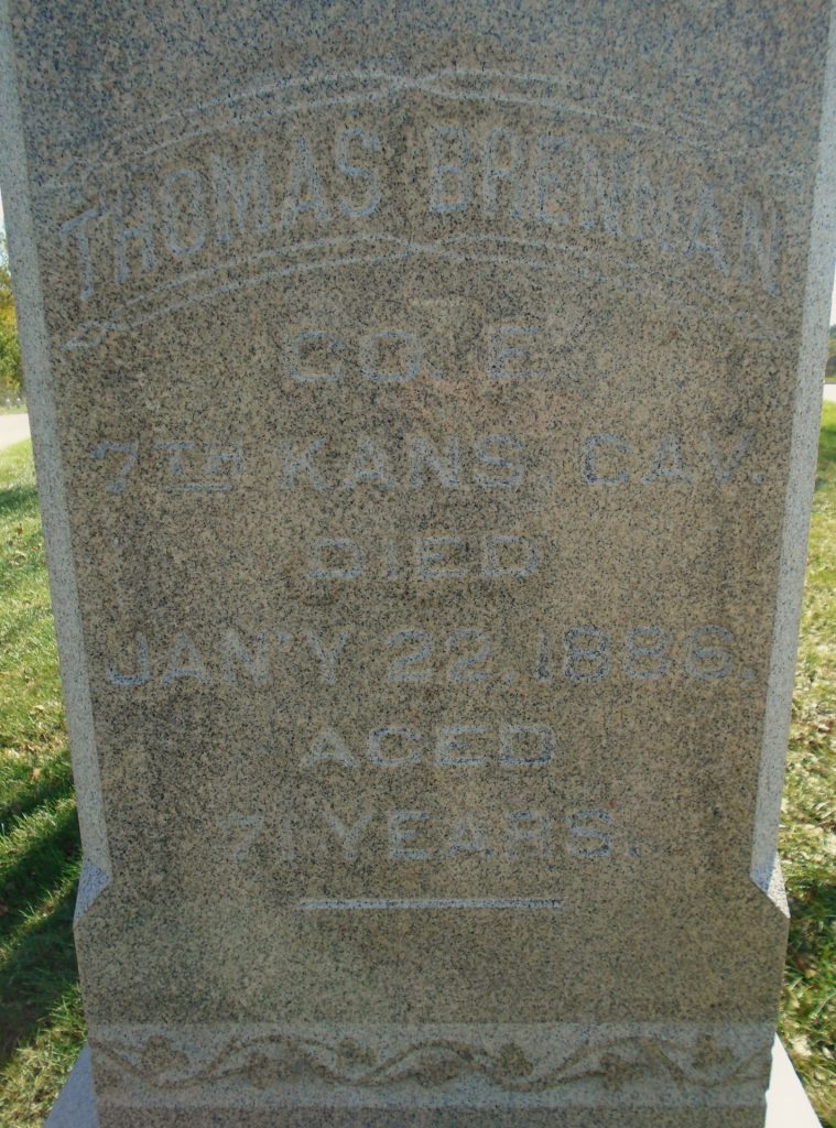 THOMAS BRENNAN CIVIL WAR MEMORIAL SIDE A