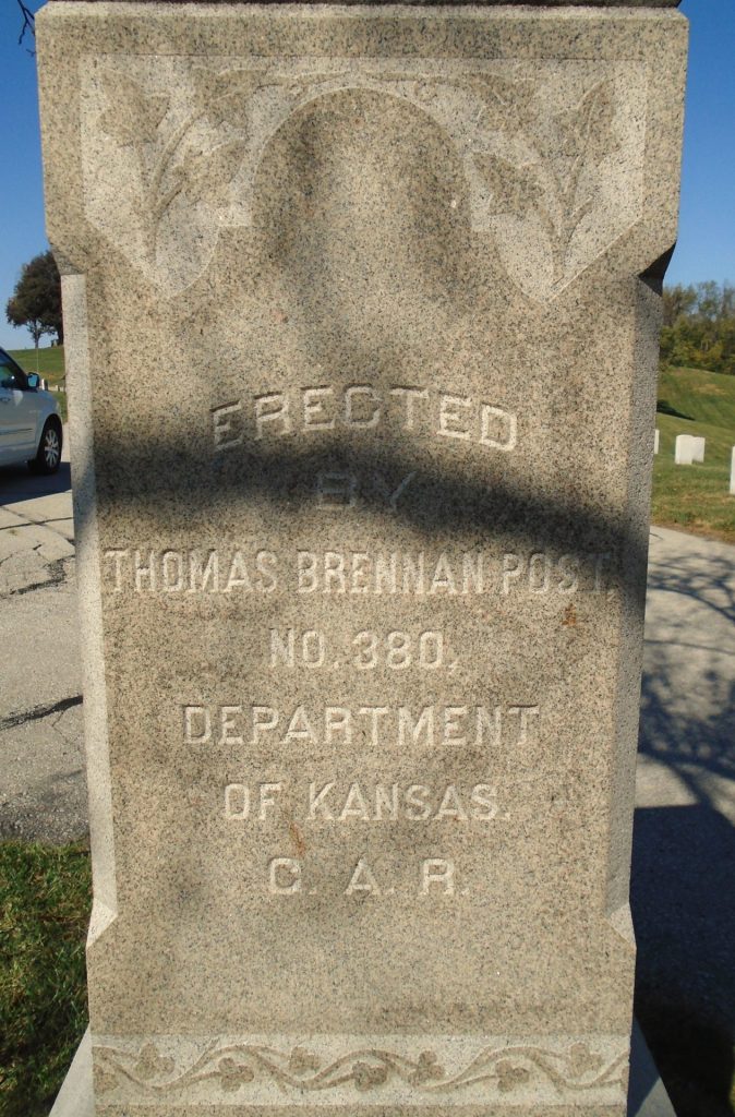 THOMAS BRENNAN CIVIL WAR MEMORIAL SIDE B
