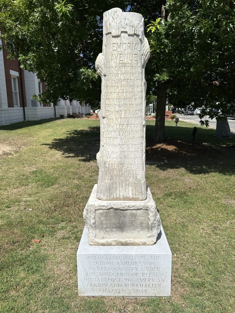 WARREN COUNTY MEMORIAL AVENUE