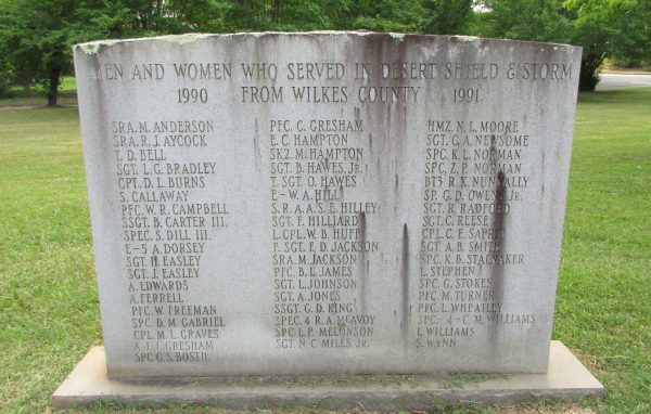 WILKES COUNTY DESERT SHIELD & STORM MEMORIAL