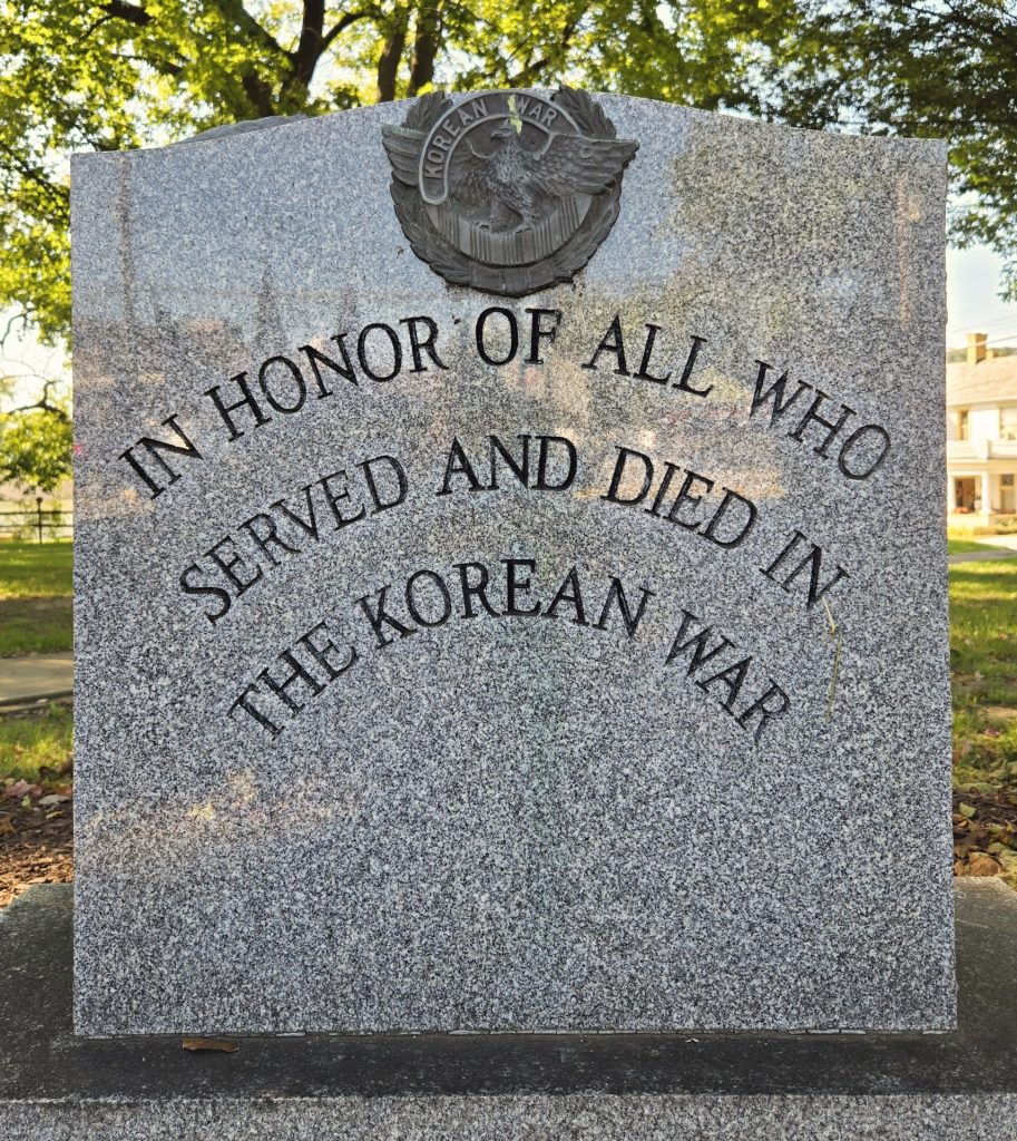 ZELIENOPLE KOREAN WAR MEMORIAL