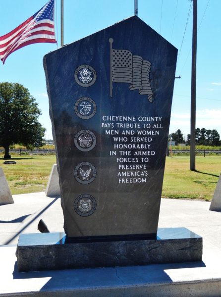 CHEYENNE COUNTY VETRANS MEMORIAL FRONT