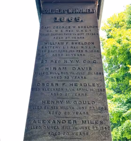CITIZENS OF WEST BLOOMFIELD SOLDIERS MONUMENT SIDE B