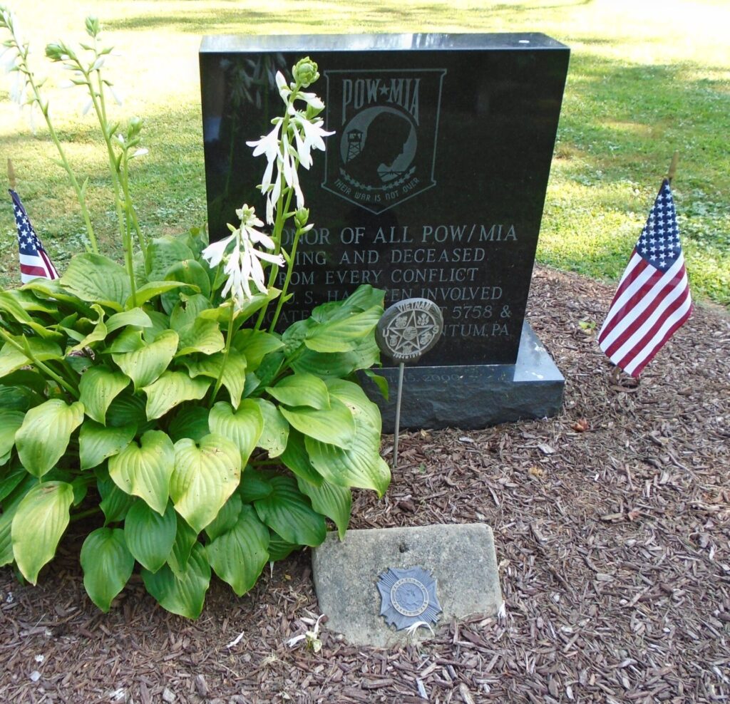 V.F.W. POST 5758 POW MIA WAR MEMORIAL FRONT