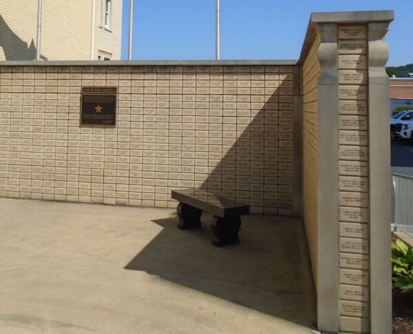 INDIANA COUNTY WALL DEDICATED TO THE FAMILIES OF THE FALLEN MEMORIAL