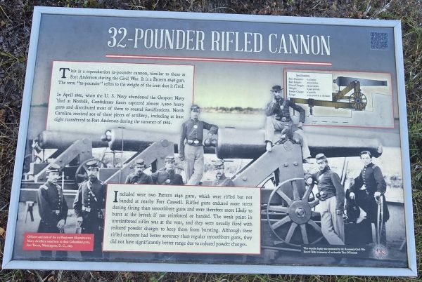 32-POUNDER RIFLED CANNON WAR MEMORIAL PANEL