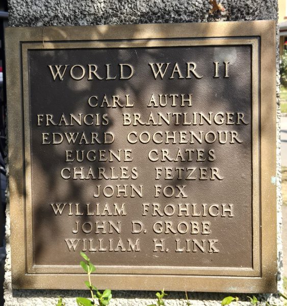 AMERICAN LEGION ASPINWALL POST 77 WAR MEMORIAL PLAQUE C