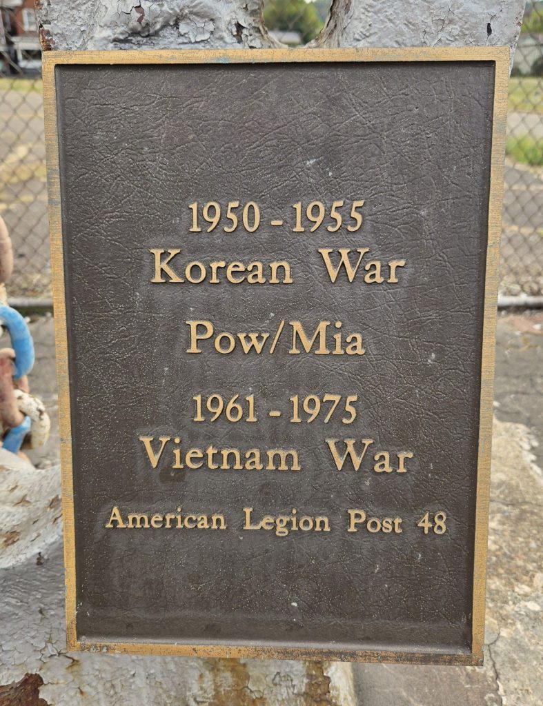 AMERICAN LEGION POST 48 WAR MEMORIAL PLAQUE B