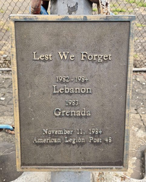 AMEICAN LEGION POST 48 WAR MEMORIAL PLAQUE C