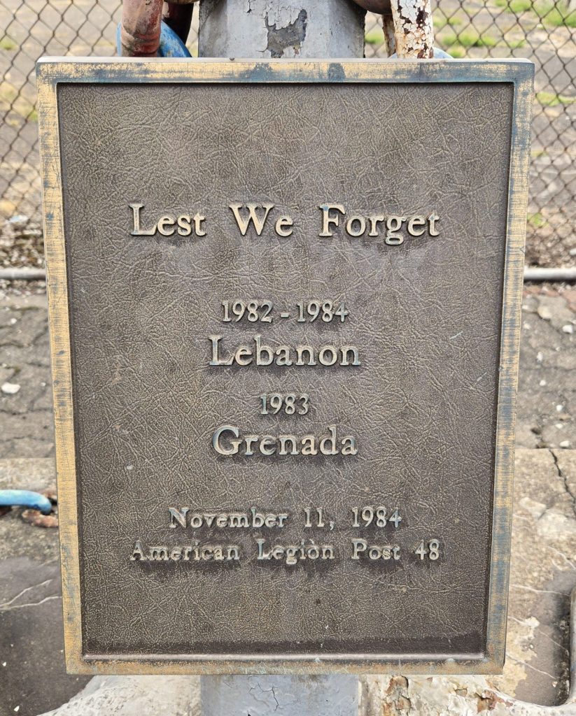 AMEICAN LEGION POST 48 WAR MEMORIAL PLAQUE C