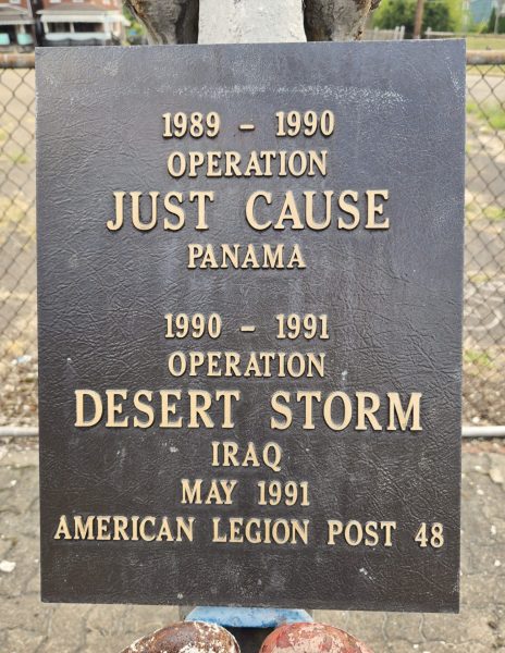 AMERICAN LEGION POST 48 WAR MEMORIAL PLAQUE D