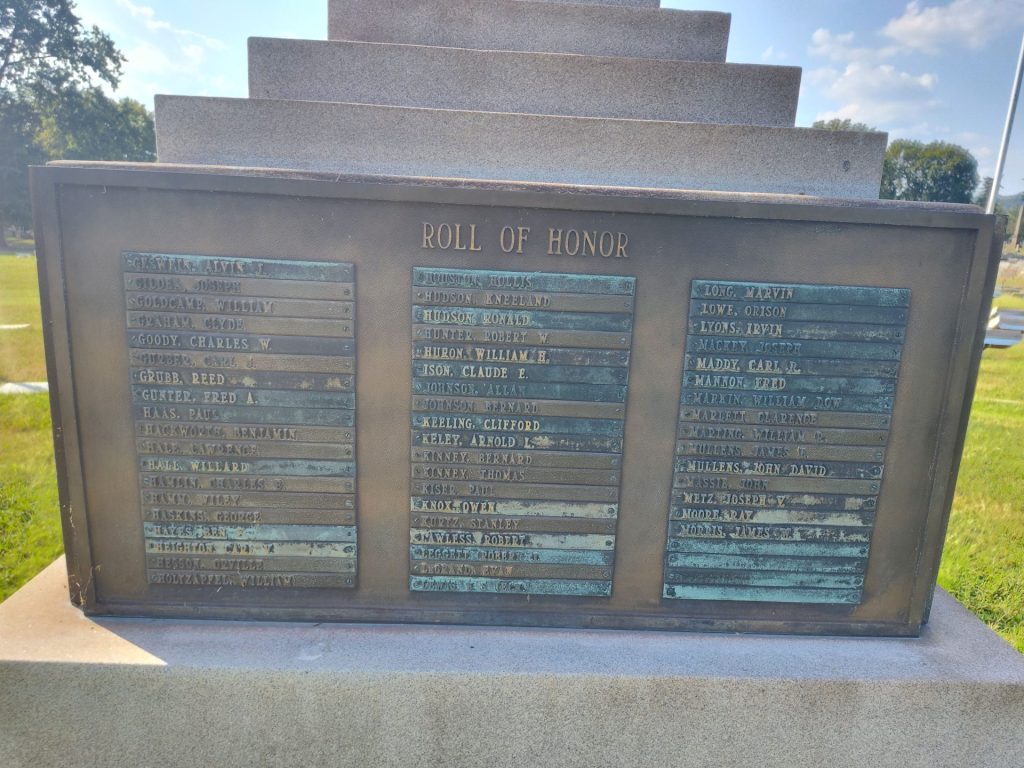 AMERICAN LEGION POST NO. 59 WORLD WARS I & II MEMORIAL PLAQUE C