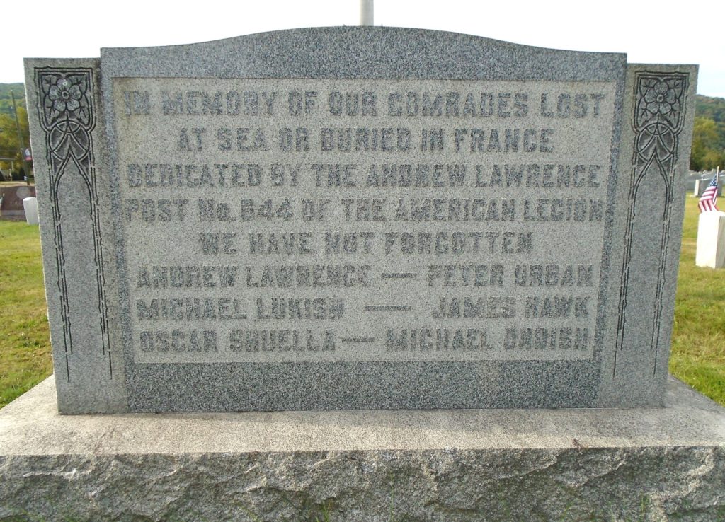 ANDREW LAWRENCE AMERICAN LEGION POST 644 WORLD WAR MEMORIAL