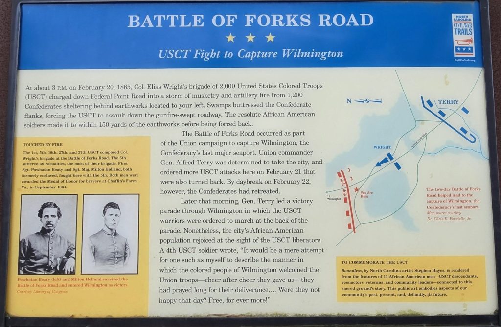 BATTLE OF FORKS ROAD WAR MEMORIAL PANEL