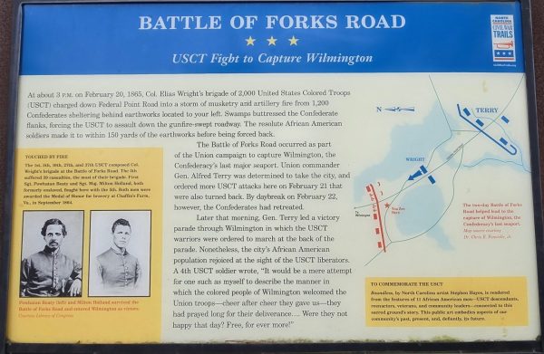 BATTLE OF FORKS ROAD WAR MEMORIAL PANEL