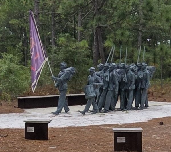 BATTLE OF FORKS ROAD WAR MEMORIAL STATUES