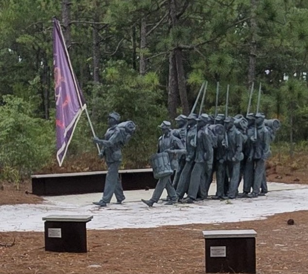 BATTLE OF FORKS ROAD WAR MEMORIAL STATUES