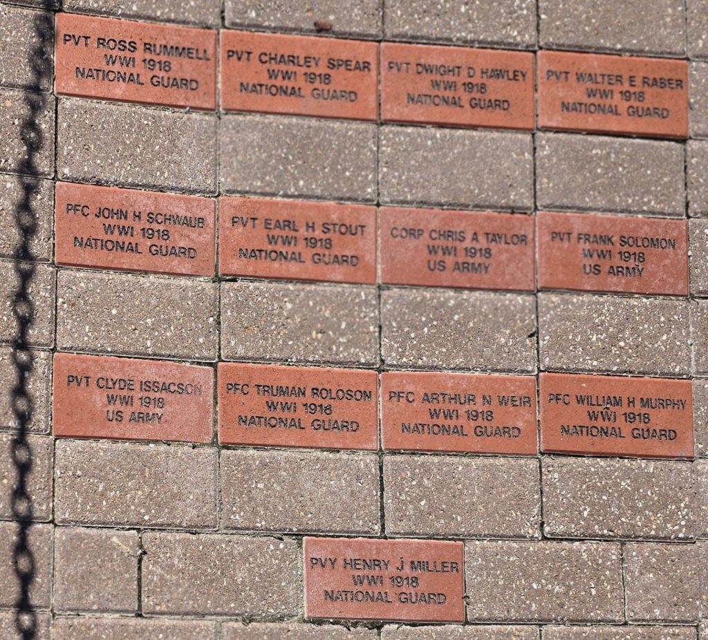 BROWN COUNTY FALLEN VETERANS MEMORIAL BRICKS SECTION A