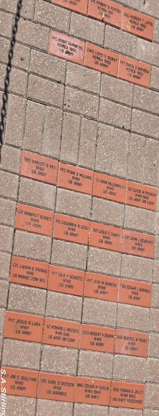 BROWN COUNTY FALLEN VETERANS MEMORIAL BRICKS SECTION C